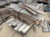 (3) STACKS / BUNDLES OF RECLAIMED LUMBER AND LARGE BEAMS. - 2