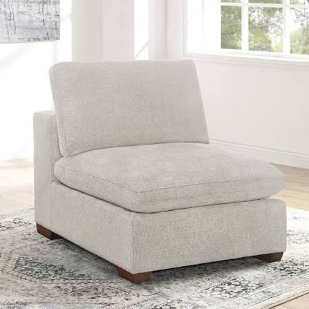 (1) FABRIC ARMLESS CHAIR
