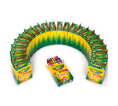 (24) BOXES OF (24) CRAYONS