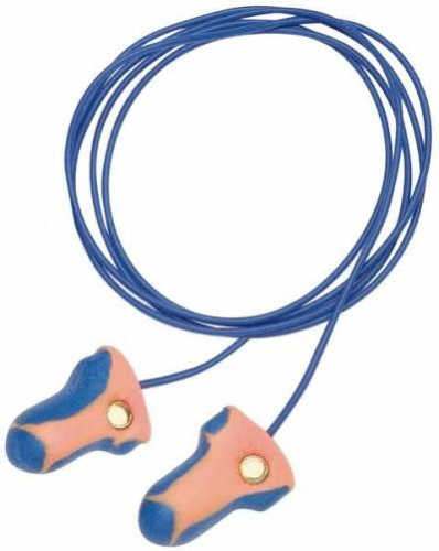 (1) BOX OF (100) CORDED EARPLUGS