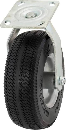 (2) FLAT FREE TIRES WITH CASTERS