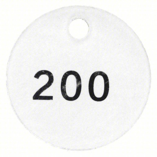 (1) BAG OF APPROX (2) PACKS OF (25) NUMBERED TAGS