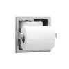 (2) RECESSED TOILET TISSUE DISPENSER WITH STORAGE SPACE