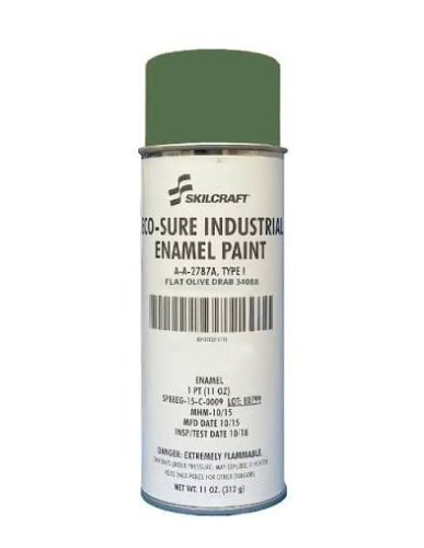 (6) FLAT OLIVE DRAB SPRAY PAINT