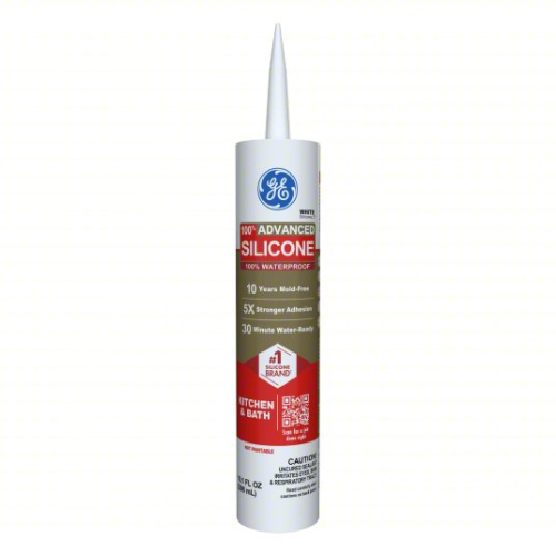 (6) WHITE SILICONE CAULK