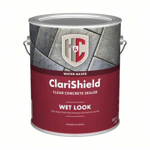 (2) CLEAR WET LOOK CONCRETE SEALER