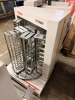 THERMO SCIENTIFIC CYTOMAT AUTOMATED MICROPLATE HOTEL / STORAGE AND HANDLING SYSTEM WITH ROTARY CAROUSEL, VERTICAL TRANSFER MECHANISM, AND MULTIPLE REMOVABLE STAINLESS STEEL MICROPLATE STORAGE RACKS. - 2