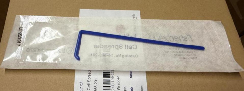 (15) BOXES OF FISHERBRAND STERILE L-SHAPED CELL SPREADERS, INDIVIDUALLY WRAPPED AND PACKAGED 100 PER BOX