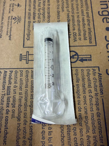 (2) CASES OF BD PLASTIPAK 3 ML DISPOSABLE SYRINGES WITH LUER-LOK TIPS.