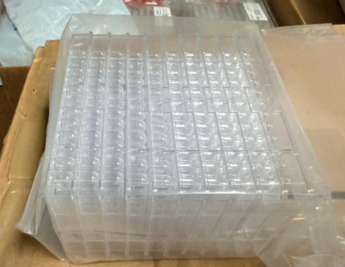 (1) PACK OF GREINER BIO-ONE CLEAR POLYSTYRENE 96-WELL MICROPLATES WITH U-SHAPED WELLS.