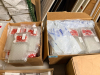 (2) PACKS OF VIALS WITH RED SCREW CAPS PACKAGED IN CLEAR PLASTIC TRAYS. LARGE LOT CONSISTING OF MULTIPLE TRAYS DISTRIBUTED BETWEEN TWO BOXES. - 3