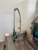 36" X 30" LEFT SIDE STAINLESS SOIL TABLE W/ SPRAYER AND SINK. - 2