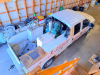 2012 FORD F-350 SUPER DUTY CREW CAB SERVICE TRUCK WITH READING UTILITY BODY, MULTIPLE LOCKING STORAGE COMPARTMENTS, CHAMPION R-SERIES GAS ENGINE DRIVEN AIR COMPRESSOR WITH KOHLER ENGINE, HOSE REELS, FLUID TRANSFER EQUIPMENT, REAR MOUNTED BENCH VISE, REAR - 2