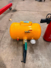VACUUM TIRE BLASTER WITH PORTABLE COMPRESSED AIR TANK, PRESSURE GAUGE, AIR RELEASE VALVES, AND MANUAL DISCHARGE NOZZLE. INCLUDES 9L VACUUM TIRE BLASTER WITH AIR FITTINGS AND DISCHARGE ATTACHMENT. - 2