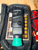 (4) ASSORTED AUTOMOTIVE DIAGNOSTIC AND TESTING TOOLS INCLUDING OBD-II DIAGNOSTIC INTERFACE, OEM TOOLS ELECTRONIC BATTERY TESTER, DIGITAL INFRARED THERMOMETER, AND ELECTRICAL CIRCUIT TESTER WITH LEADS AND ACCESSORIES. - 2