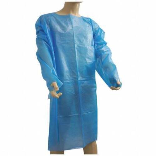 (1) CASE OF (100) PE APRON WITH SLEEVES
