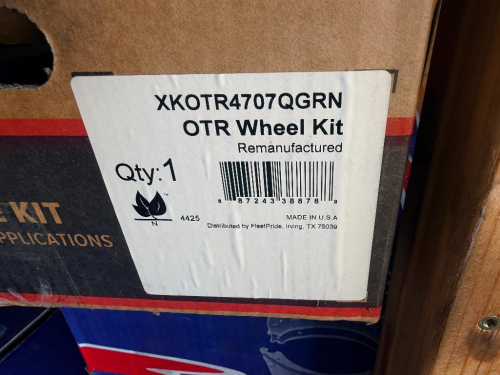(4) NEW OTR HEAVY-DUTY BRAKE SHOE KITS, REMANUFACTURED, BOXED.