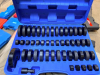 VEVOR 52-PIECE BEARING RACE AND SEAL DRIVER SET WITH ASSORTED DRIVER DISCS, DRIVER HANDLE AND MOLDED PLASTIC CARRYING CASE.