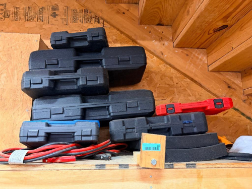 (1) LOT OF ASSORTED EMPTY TOOL CASES.