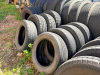 (12) ASSORTED USED LIGHT TRUCK AND COMMERCIAL VEHICLE TIRES WITH VARIOUS TREAD PATTERNS, SIZES, AND MANUFACTURERS. INCLUDES HIGHWAY, ALL-SEASON, AND ALL-TERRAIN TIRES. SOLD AS ONE LOT. - 4