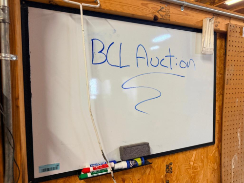 36" X 24" DRY ERASE BOARD.