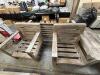 FURNITURE4 PC WEATHERED WOOD OUTDOOR PATIO SEATING SET - 4