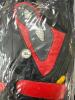 BLACK LEATHER MOTORCYCLE JACKET WITH RIDING GLOVES - 3