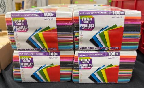 (4) FOAMLIES MULTICOLOR FOAM SHEETS VALUE PACK