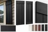 PLY GEM BLACK RAISED PANEL EXTERIOR SHUTTERS