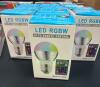 (10) LED RGBW COLOR-CHANGING LIGHT BULBS WITH REMOTE CONTROLS