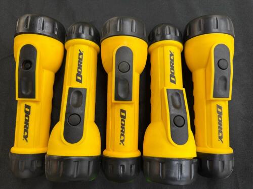 (5) DORCY HANDHELD FLASHLIGHTS