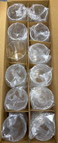 (12) 100 ML BOROSILICATE GLASS LOW-FORM BEAKERS