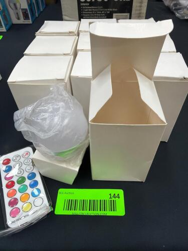 (10) COLOR-CHANGING LED LIGHTS WITH REMOTE CONTROLS