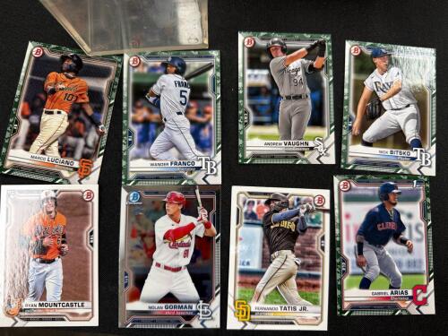 (8) BOWMAN BASEBALL TRADING CARDS