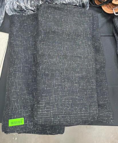 ASSORTED BLACK WOVEN FABRIC PANELS