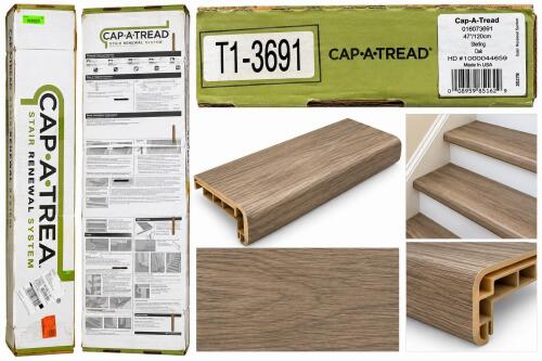 CAP-A-TREAD STERLING OAK STAIR RENEWAL SYSTEM