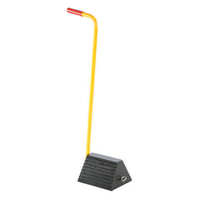 (1) WHEEL CHOCK WITH LONG HANDLE