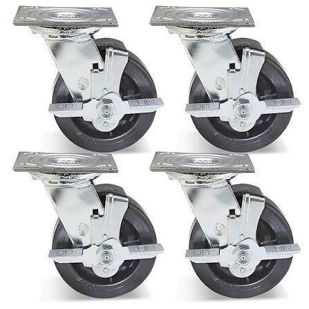 (1) SET OF (4) WHEELS FOR BAR AND PIPE TRUCK
