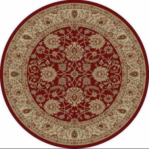 RED ROUND AREA RUG