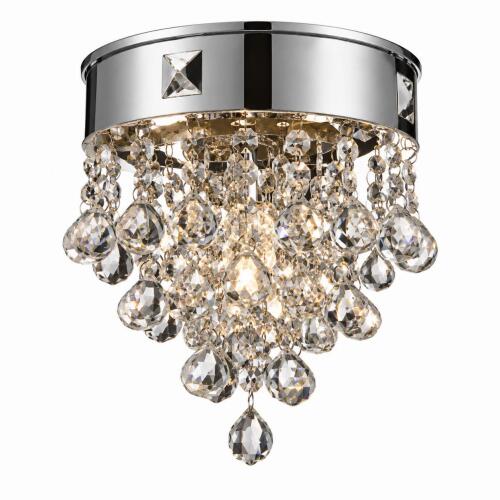 CHROME CRYSTAL WALL SCONCE