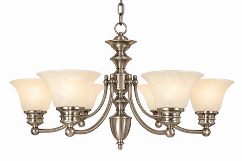 BRUSHED NICKEL CHANDELIER