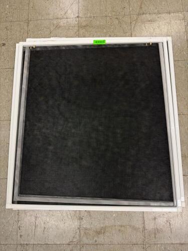 (5) WHITE-FRAME WINDOW SCREENS