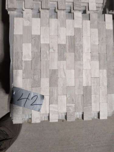 (76) WHITE MARBLE MOSAIC TILE