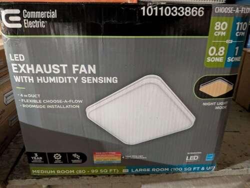 COMMERCIAL ELECTRIC BF1110 BATHROOM EXHAUST FAN