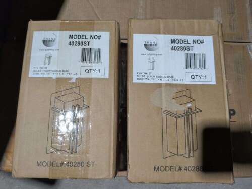 (2) TRANS GLOBE 40280 OUTDOOR WALL LIGHTS