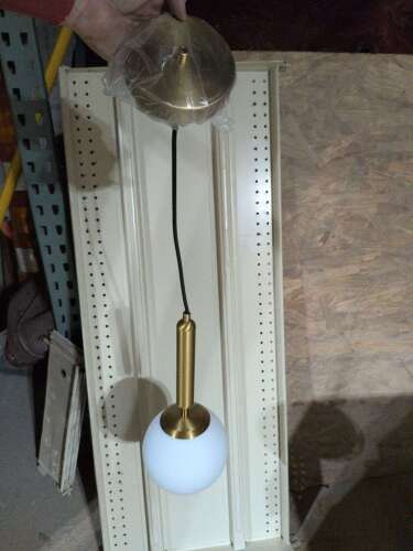 BRUSHED BRASS PENDANT LIGHT