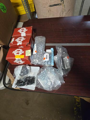 (1) TABLE OF MISC NUTS AND BOLTS