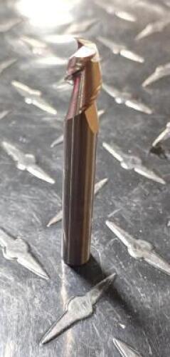 (2) HIGH PERFORMANCE CARBIDE REDUCED NECK 2 FLUTE END MILL