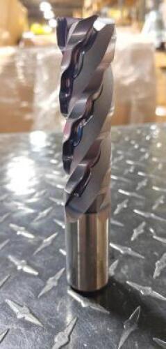 (2) HSSCO8 4 FLUTE FINISHING SQ END MILL