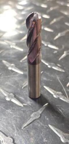 (1) SOLID CARBIDE BALL END MILL